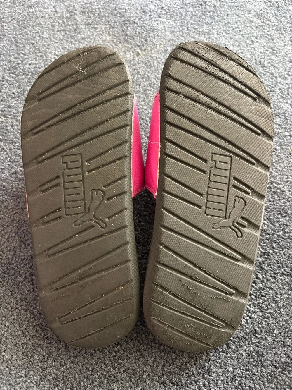 Puma Cool Cat Slides Black Pink Girls Youth Size 4Y Sandals